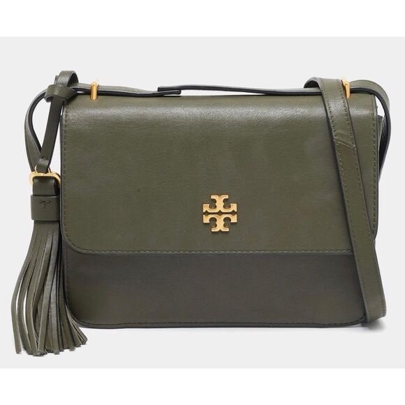 Tory Burch leather Brooke bag/purse/crossbody olive green - Picture 5 of 16